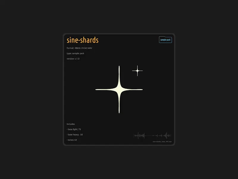 アイドル sample sine-shards | kentaro